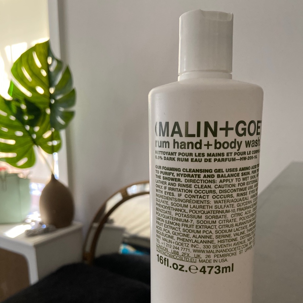 Malin + Goetz rum hand & body wash